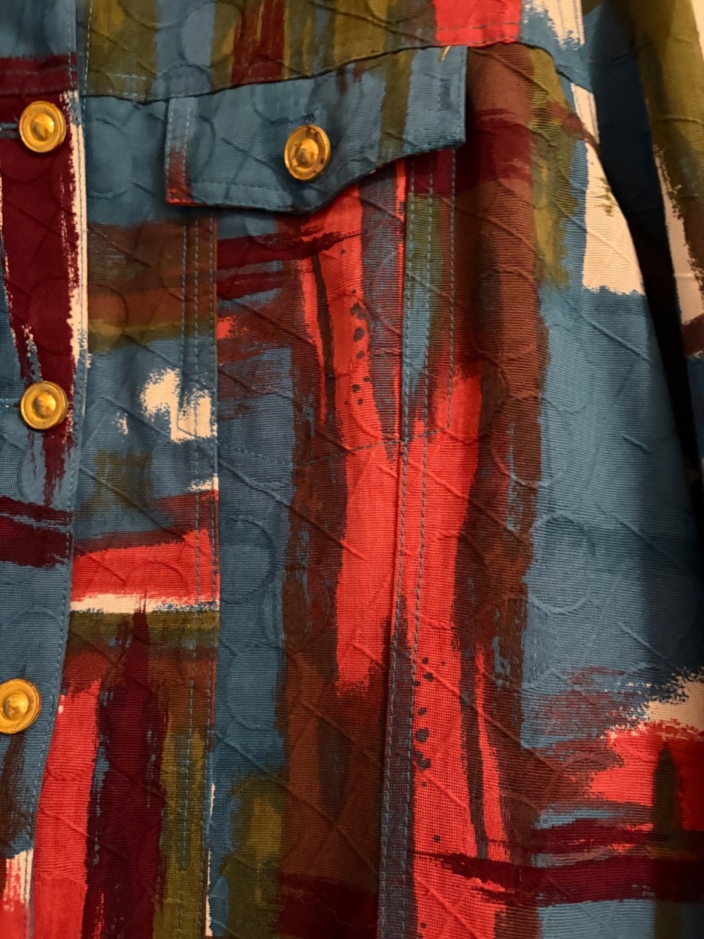 Last Markdown & GREAT FOR FALL! Multi-Color Jacket - Picture 2 of 7